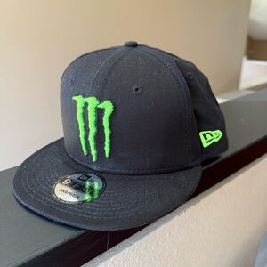 New Era Black and Green Snapback Cap